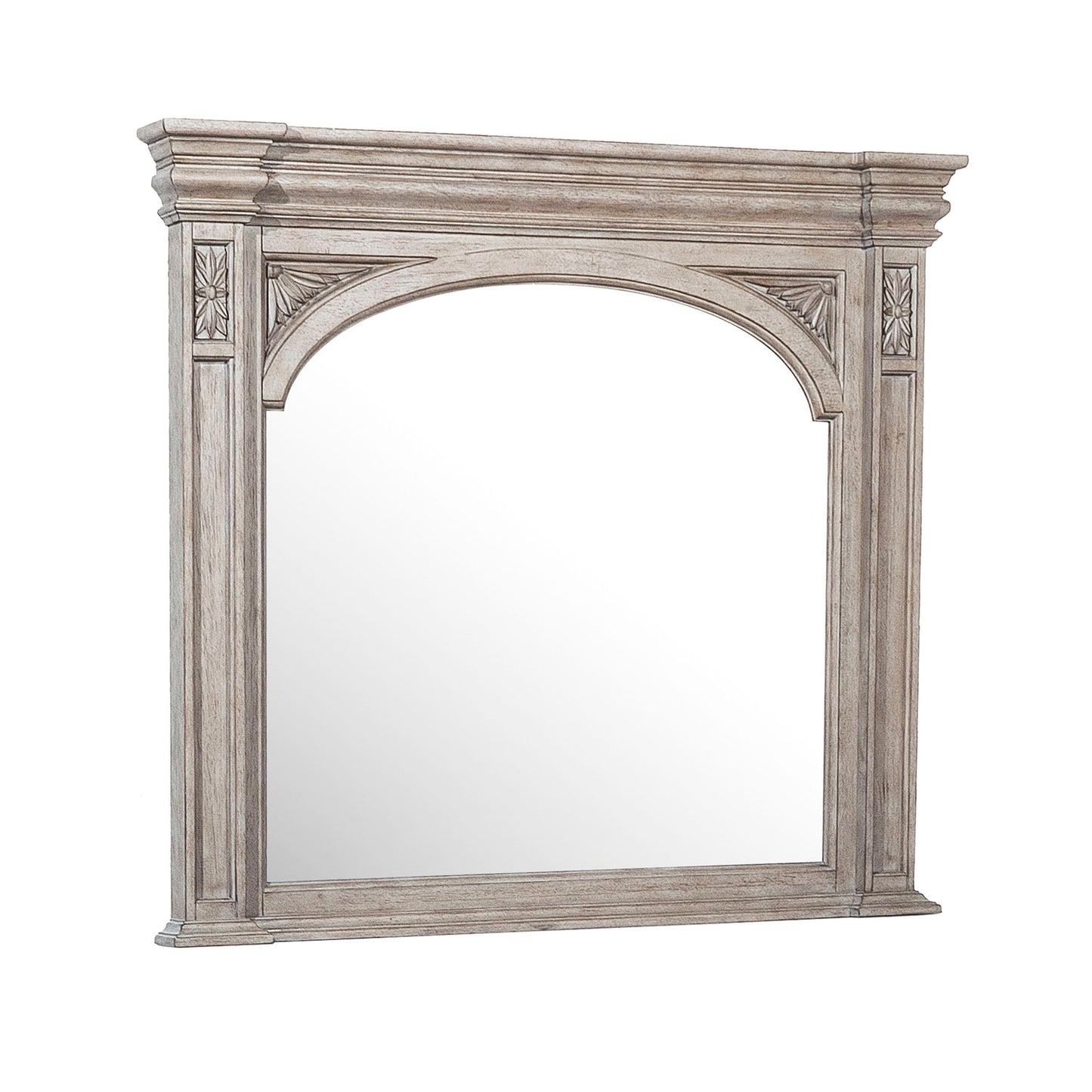 Kingsbury - Beveled Dresser Mirror - French Gray