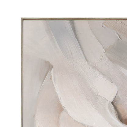Soft Contours II Framed Canvas - Green
