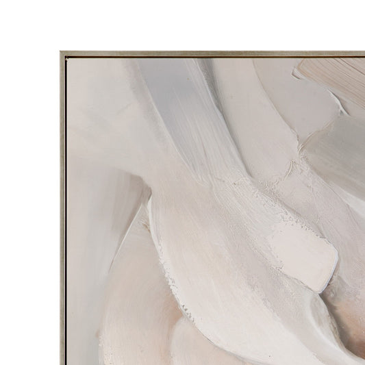 Soft Contours II Framed Canvas - Green