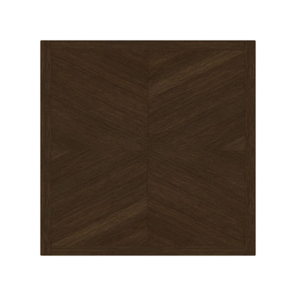 Brooks - 5 Piece Counter Set With Table And 4 Upholstered Seat & Wood Back Chairs - Medium Brown & Black