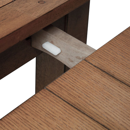 Treasures - Retractable Leg Table - Rustic Oak