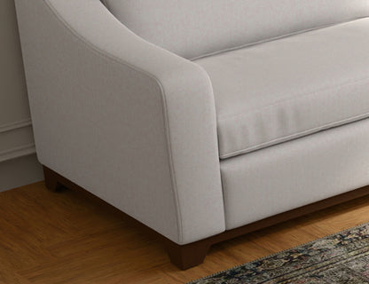 Natural Parota - Loveseat - Mink Withe