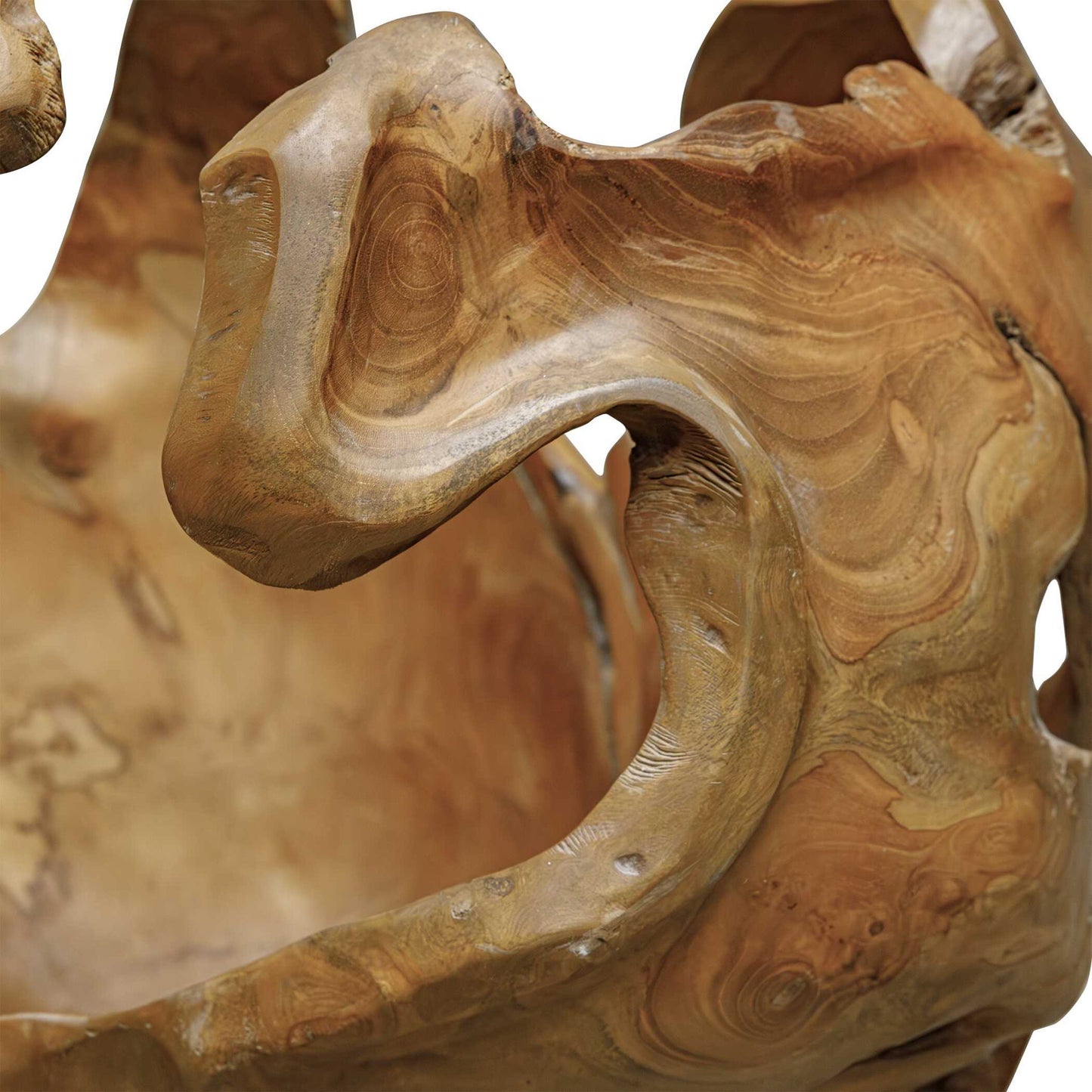 Arbor - Crest Indoor-Outdoor Teak Bowl - Woodtone