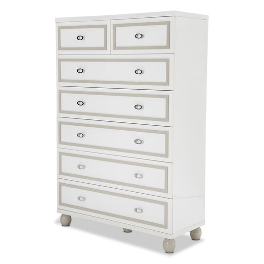 Sky Tower - 7-Drawer Chest - White