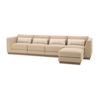 Portrait - 5-Piece Sectional - Toffee / Sienna Brown