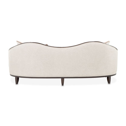 Camellia Field - Chenille Sofa - Beige / Dark Brown
