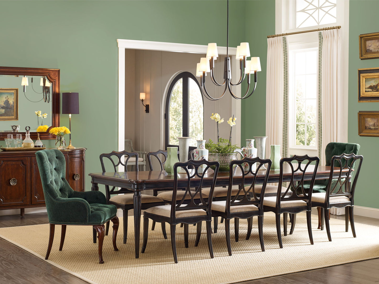 Charleston - Host Chair (Set of 2) - Green