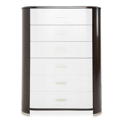 Paris Chic - 6-Drawer Chest - Espresso Brown
