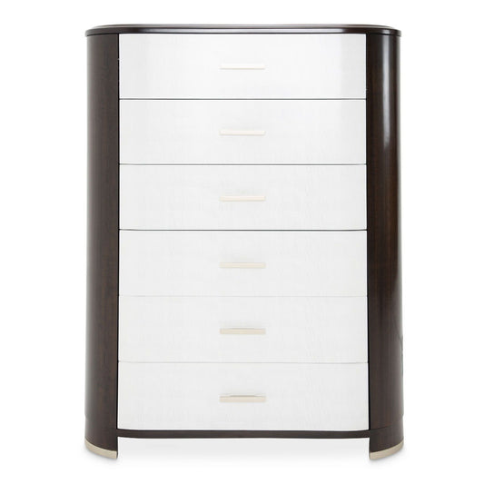 Paris Chic - 6-Drawer Chest - Espresso Brown
