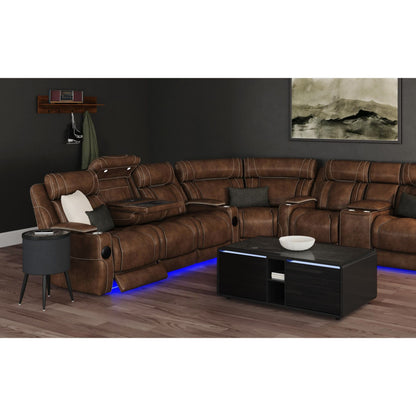 Halo - Smart Coffee Table With Fridge And Speaker - Black