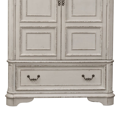 Magnolia Manor - Armoire Base - Antique White