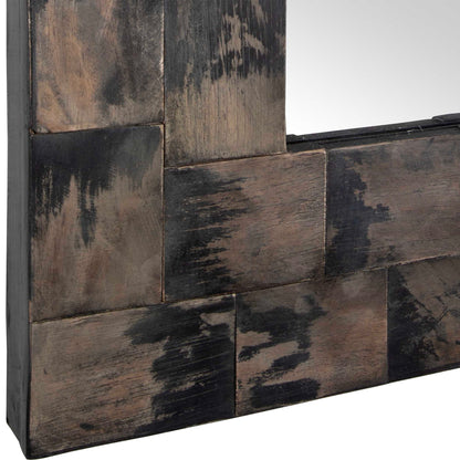 Burke - Wooden Mirror - Light Brown