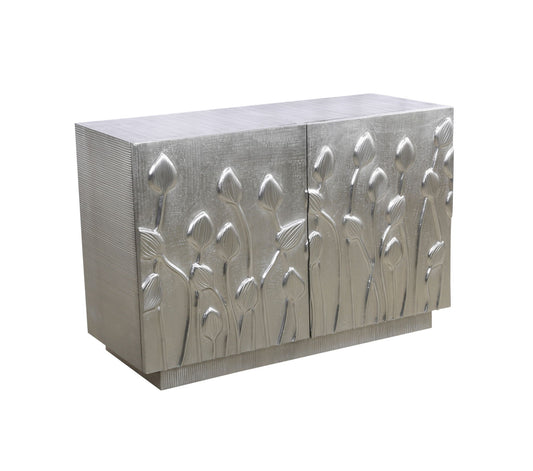 Petal - Bar Cabinet - German Silver