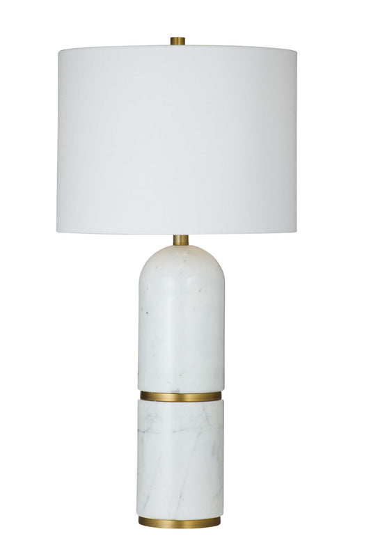 Wake - Table Lamp - White / Brass