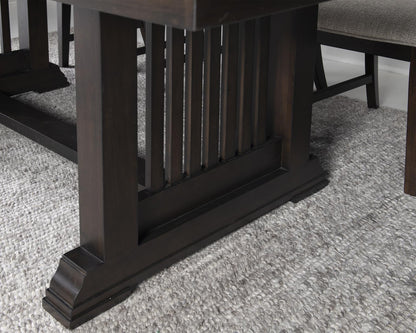 Caldwell - Complete Dining Table - Espresso
