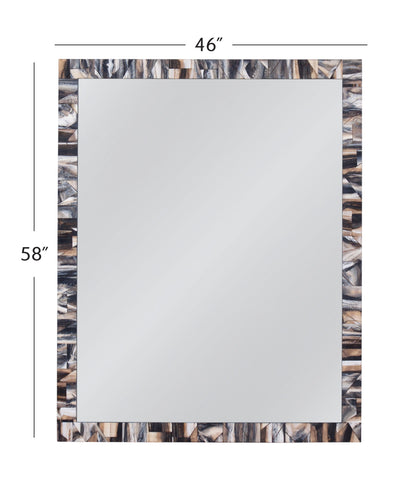 Kervo - Wall Mirror - Black / Cream