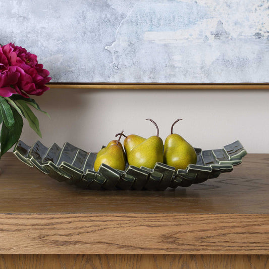 Harbor Ridge - Bowl - Olive Green