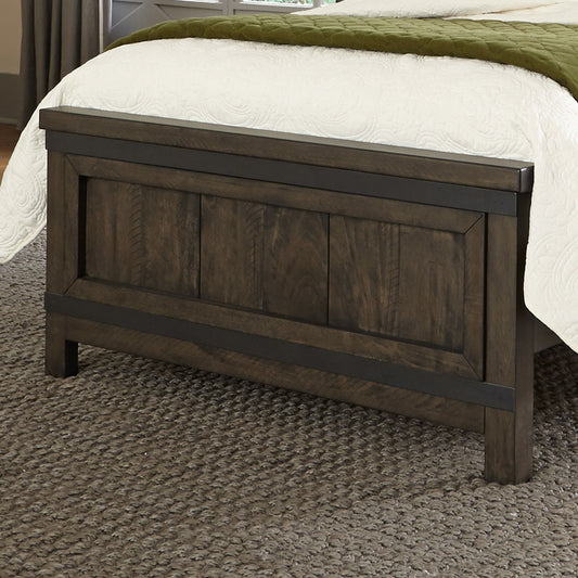 Thornwood Hills - Full Panel Footboard - Rock Beaten Brown