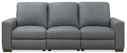 MS - Optimus Three Seat Power Sofa - Dark Gray