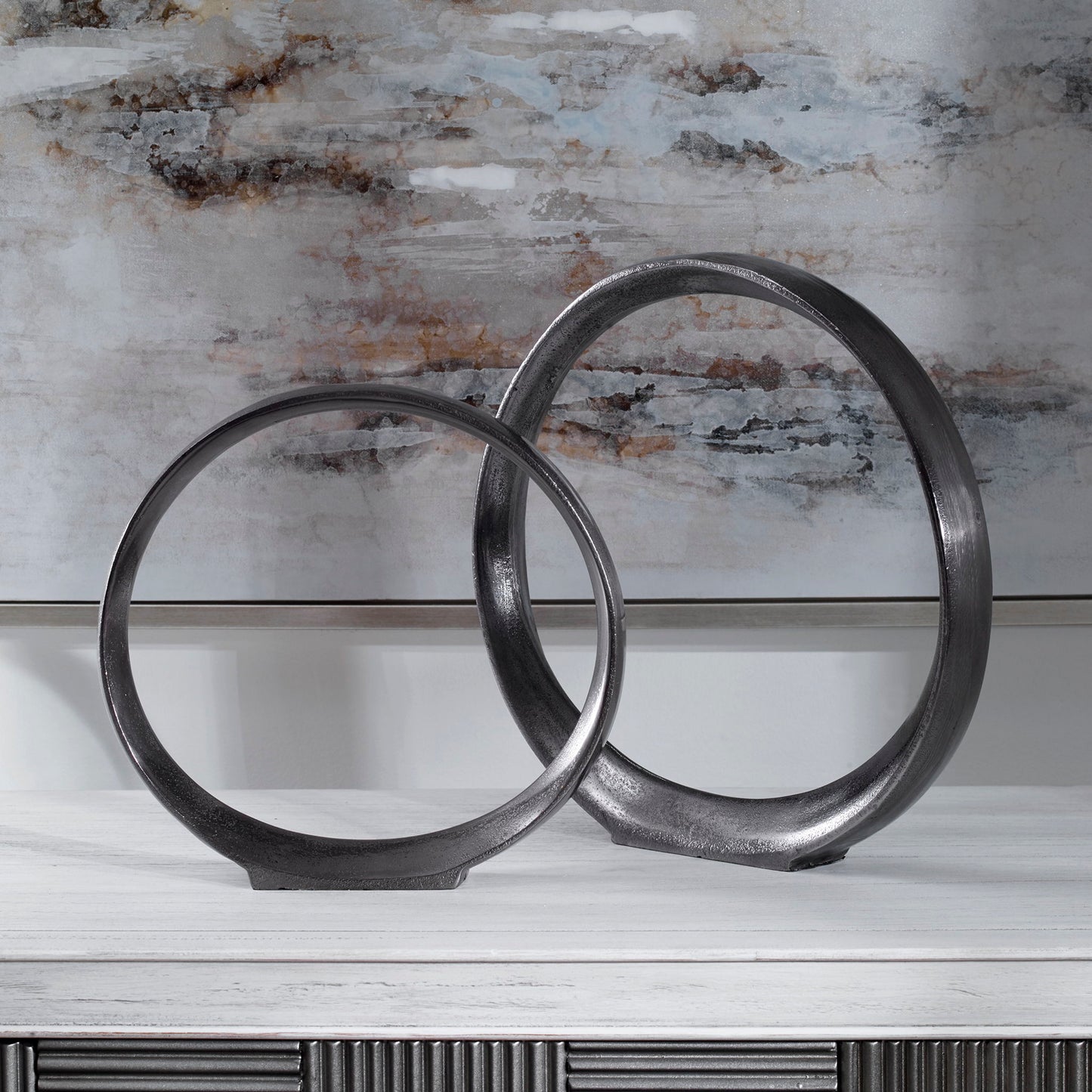 Orbits - Ring Sculptures (Set of 2)