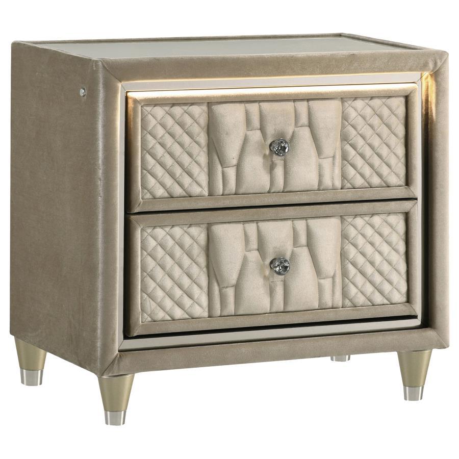 Lorient - Bedroom Set With LED Flame Box Dresser