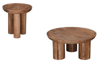 Blair - Round Cocktail Table - Dark Brown