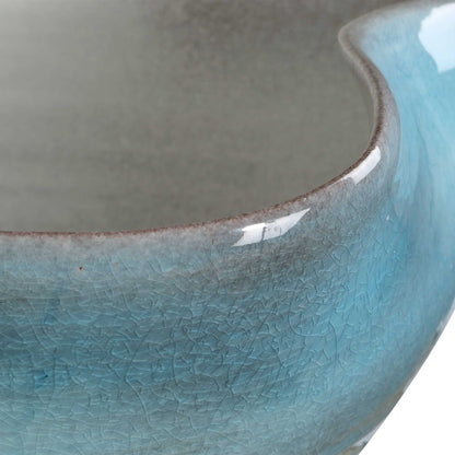 Blue Crest - Ceramic Bowl - Blue
