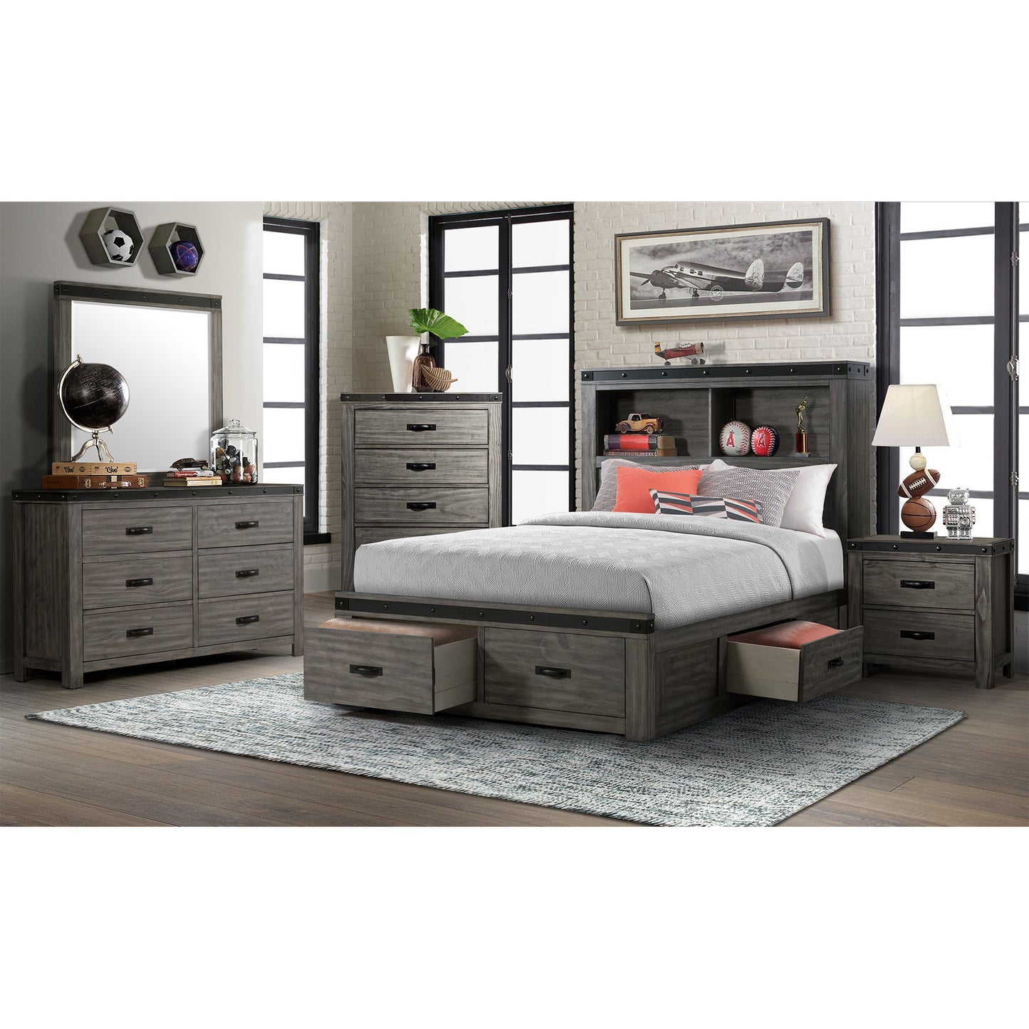 Wade - Youth Platform Storage Bed