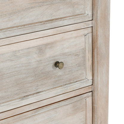 Adelaide - 9 Drawer Dresser - Natural Cream Wash