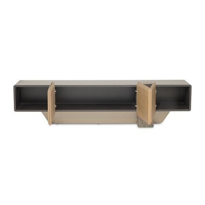 Bristol Point - Media Cabinet - Saddle Brown