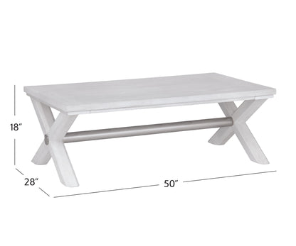 Nadine - Cocktail Table - White