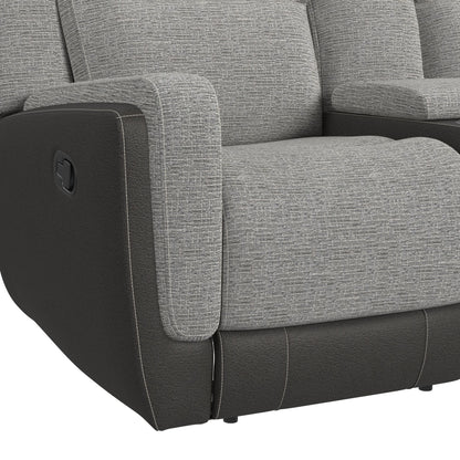 Hornet - 3 Piece Motion Sectional Set With Console And 2 Recliners