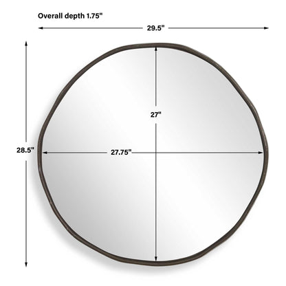 Lowen - Round Mirror - Bronze