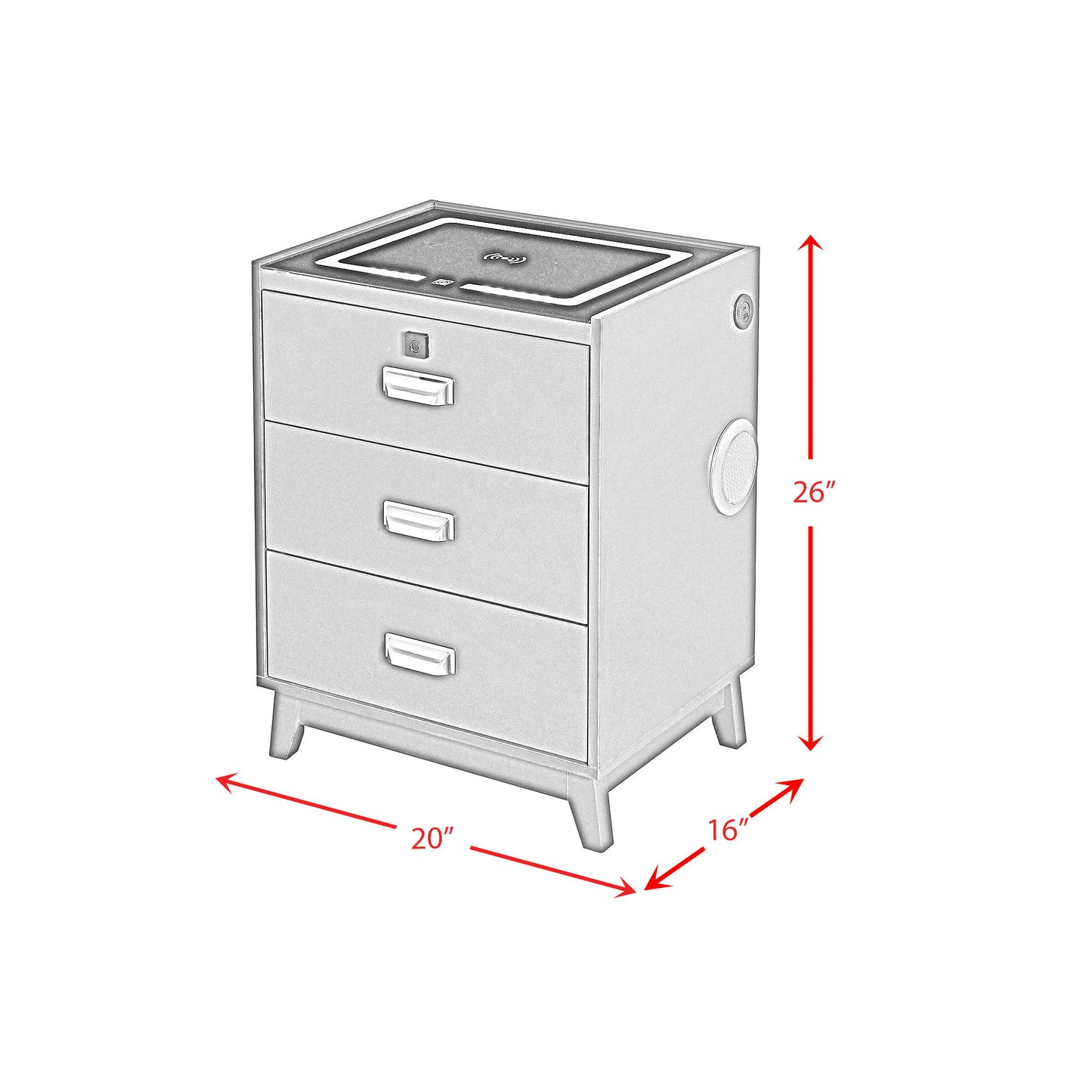 Rio - Nightstand With Electronic Features