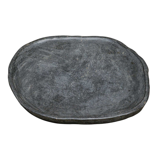 Stoneveil - Indoor-Outdoor Stone Tray - Gray