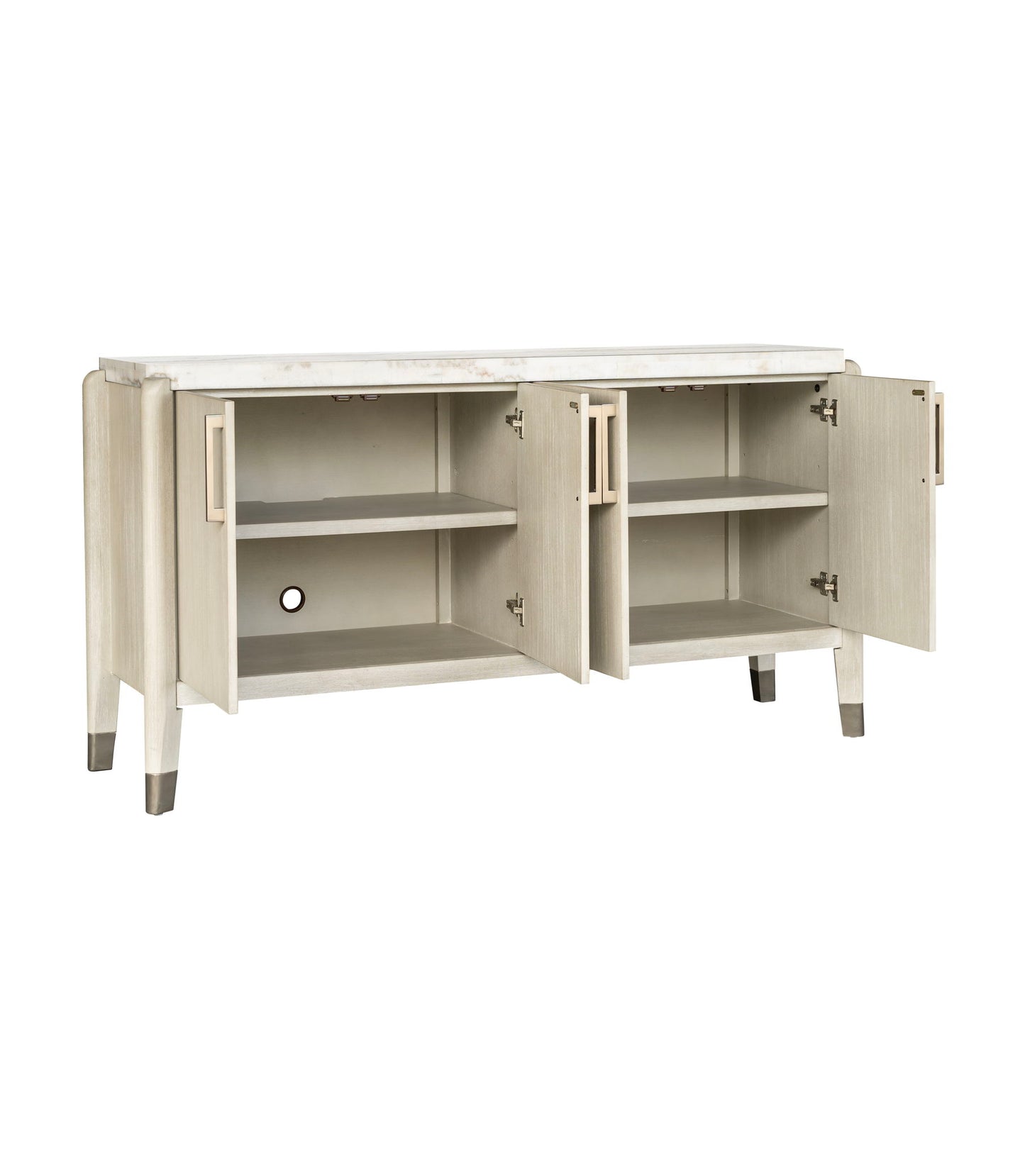 Gavin - Server - Driftwood Oak / White Marble