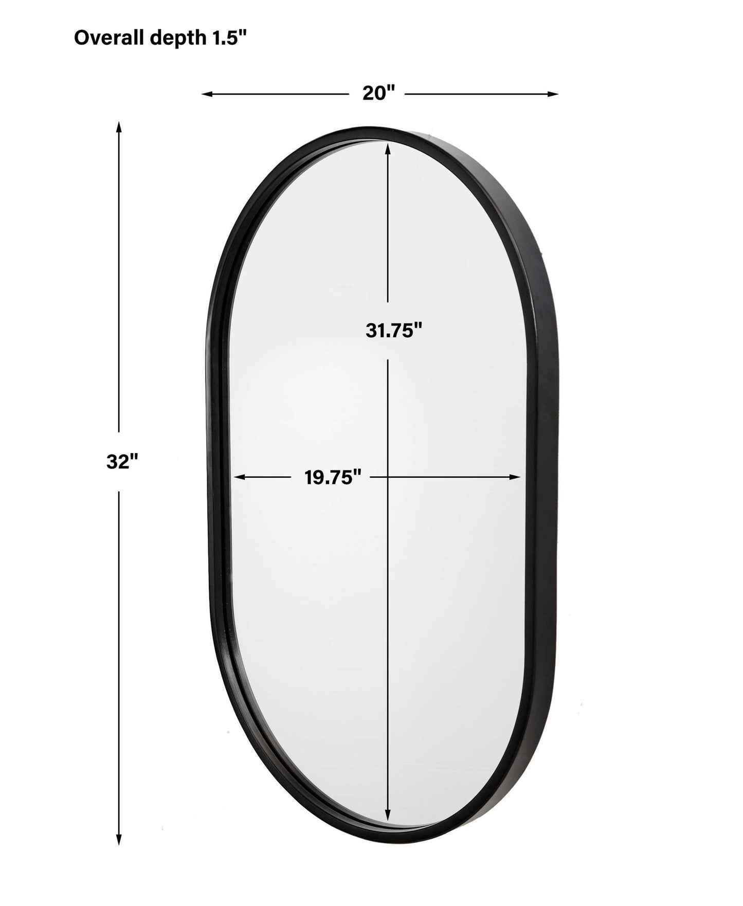 Varina - Oval Mirror