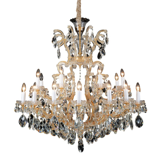 Michael Amini Lighting - La Scala 25-Light Traditional Crystal Chandelier - Gold