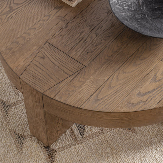Bristol - Round Coffee Table - Cafe Brown