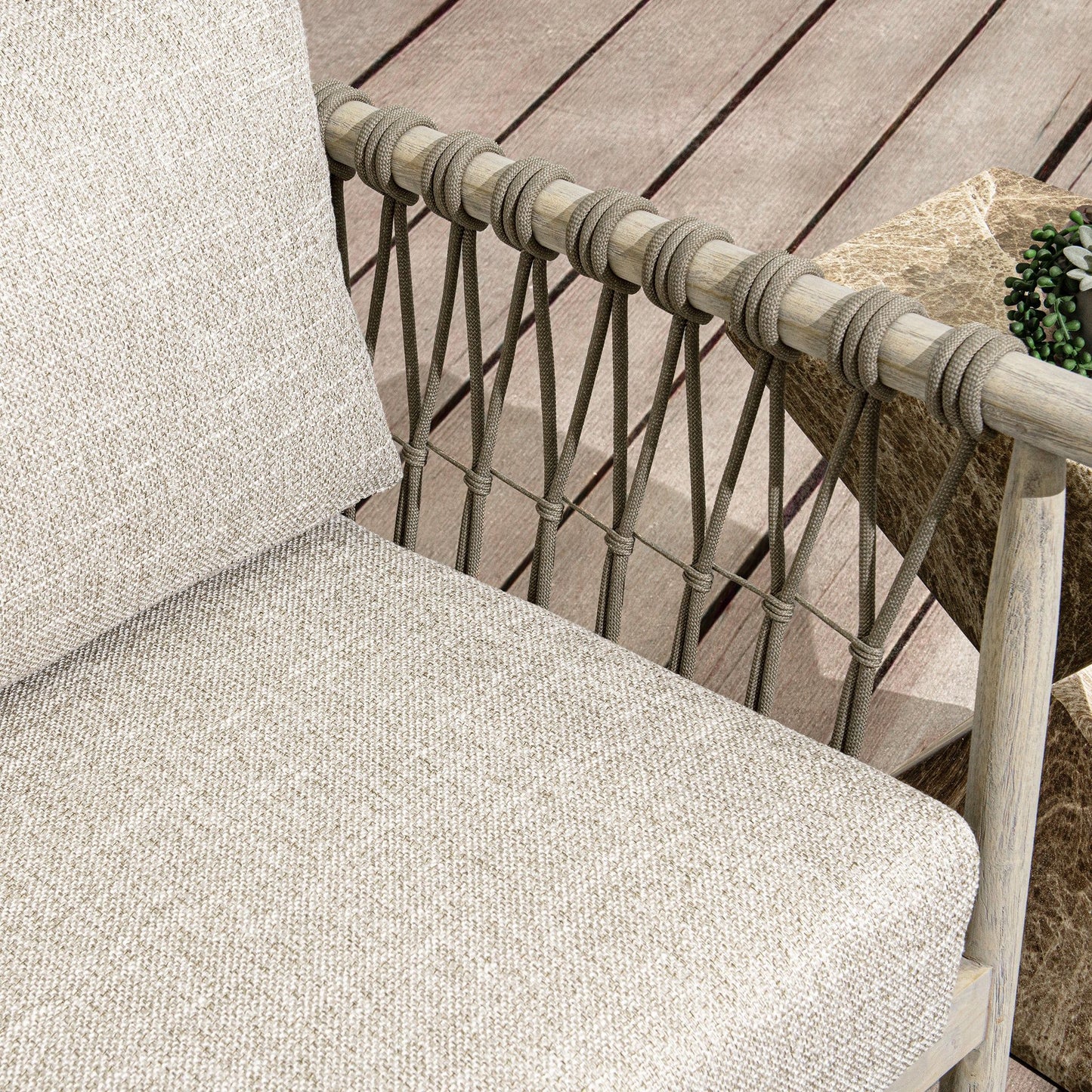 Leo - Outdoor Accent Chair - Taupe