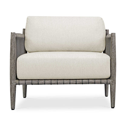 Borneo - Outdoor Lounge Chair - White / Dark Gray