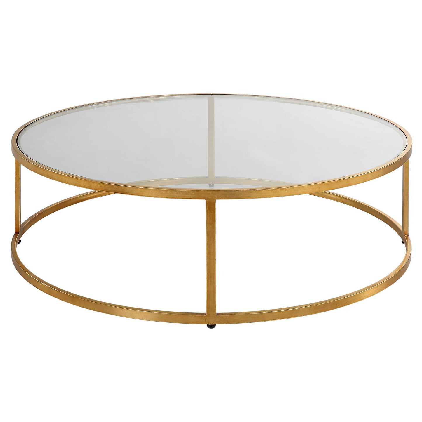 Radius - Modern Circular Coffee Table - Gold