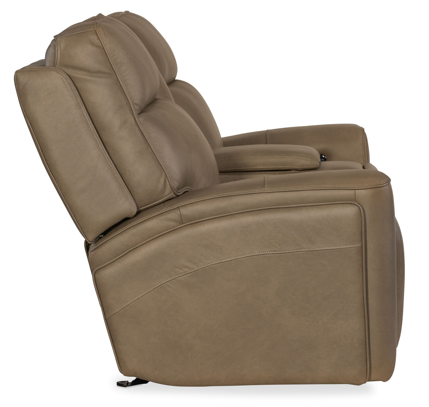 MS - Riverton Power Gliding Console Loveseat With Power Headrest And Lumbar