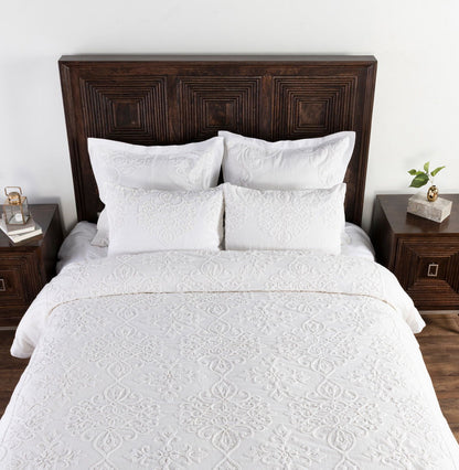 Reagan - Duvet King Collection - Ivory/White