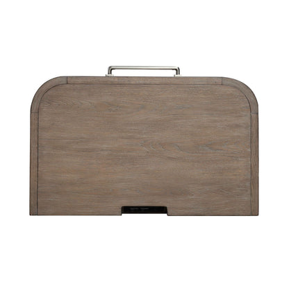 South Bend - Open Nightstand With Charging Station - Burnished Clay