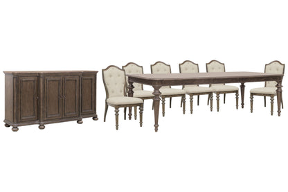 Saddle Creek - Extendable Leg Dining Table Set
