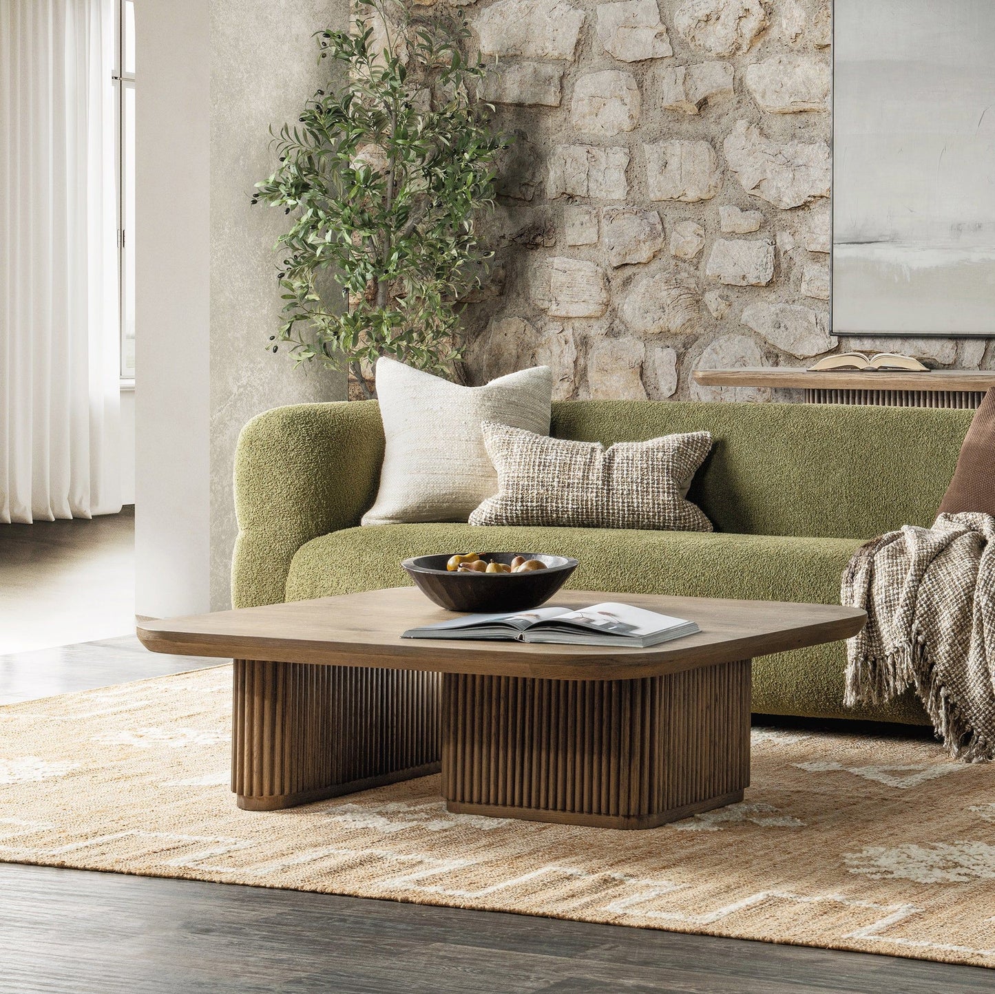 Vander - Solid Wood Square Coffee Table