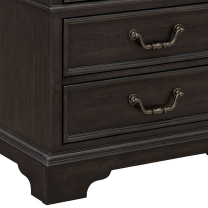 Hickory Creek - 3 Drawer Nightstand - Brown