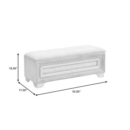 Camila - Storage Bed Bench - Cream