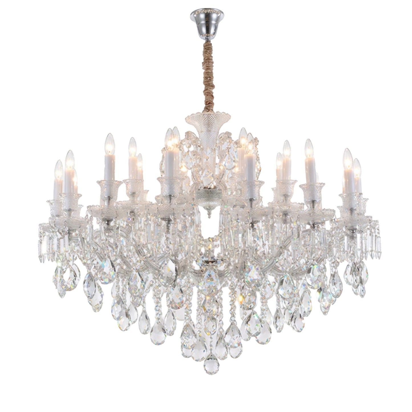 Michael Amini Lighting - Chambord 25-Light Traditional Crystal Chandelier - Clear